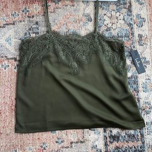 Lulus Olive Lace Tank NWT